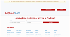 Desktop Screenshot of brightonpages.co.uk