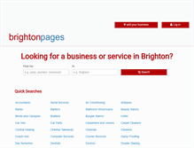 Tablet Screenshot of brightonpages.co.uk